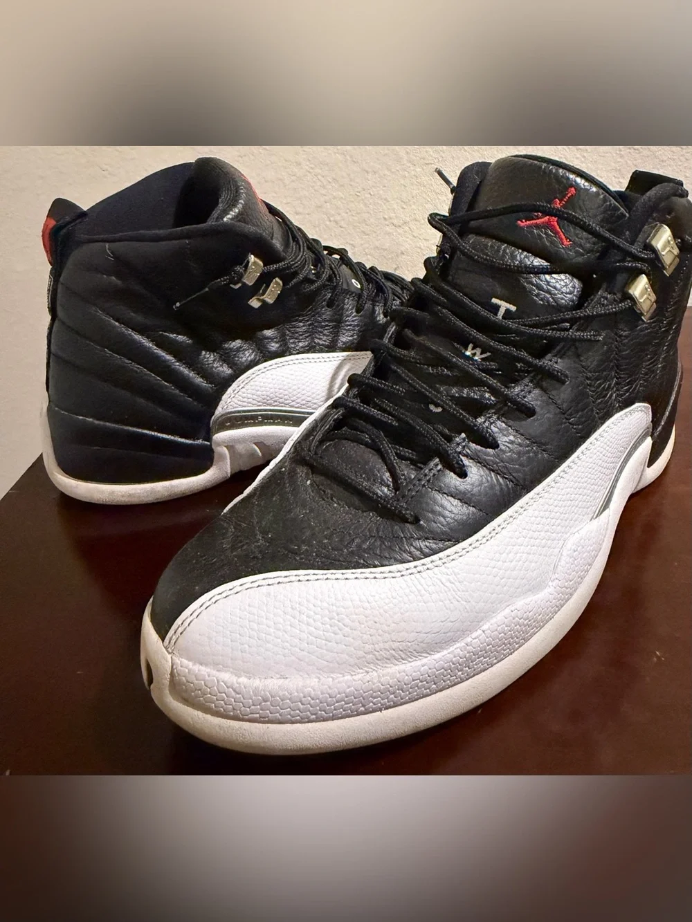 Nike Air Jordan 12 Retro Playoffs 2022 CT8013-006 Men’s Size 12 Black White Red